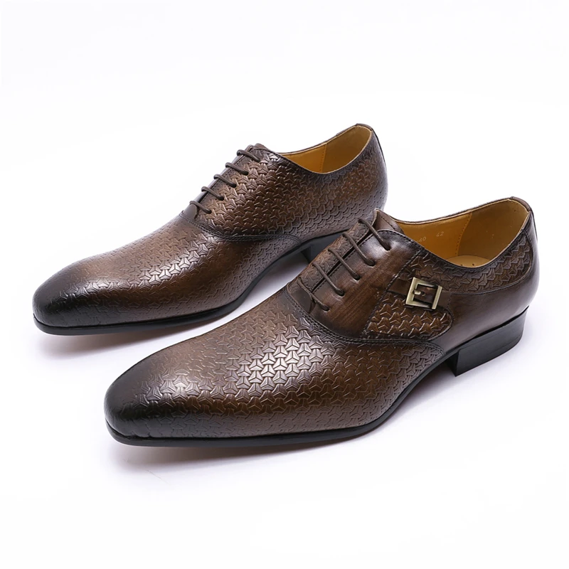 Мужские туфли ручной работы из натуральной кожи на шнуровке|Туфли| |