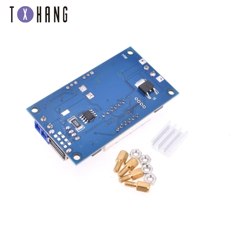 Светодиодные схемы DC-DC 5A модуль зарядного устройства литиевой батареи вольтметр