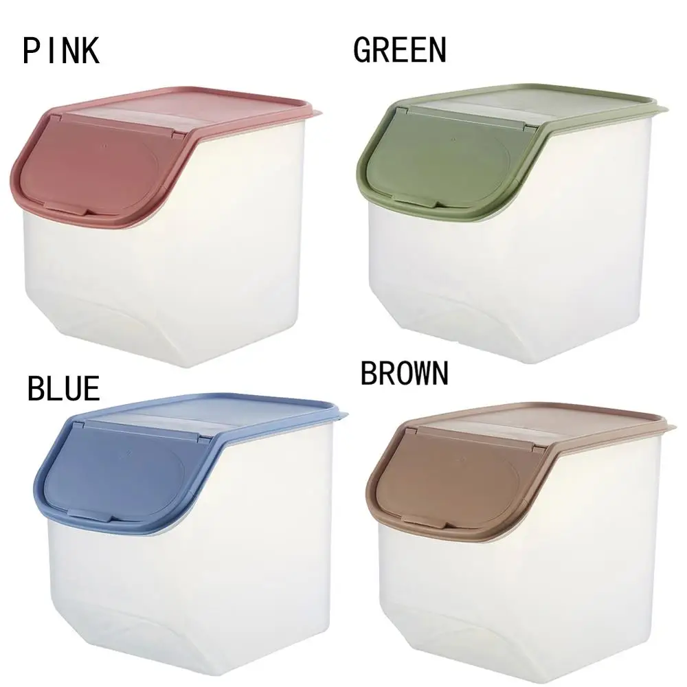 

4 Color Practical Environmental Food Storage Barrel Collecting Tank Kitchen Sealed Box Container Dessert Organizer