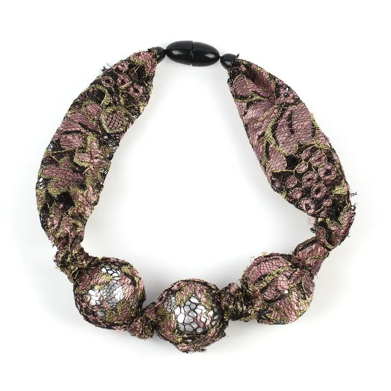 Florosy Роскошная веревочная цепочка из искусственного жемчуга с большим шариком