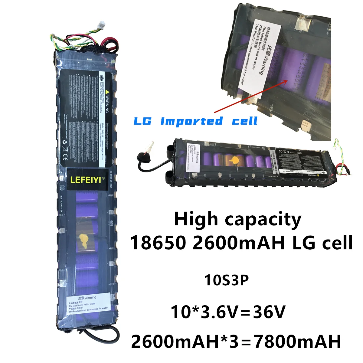 100% Новый оригинальный 36 В 7800 мАч 10S3P 18650 литий-ионный аккумулятор для специального
