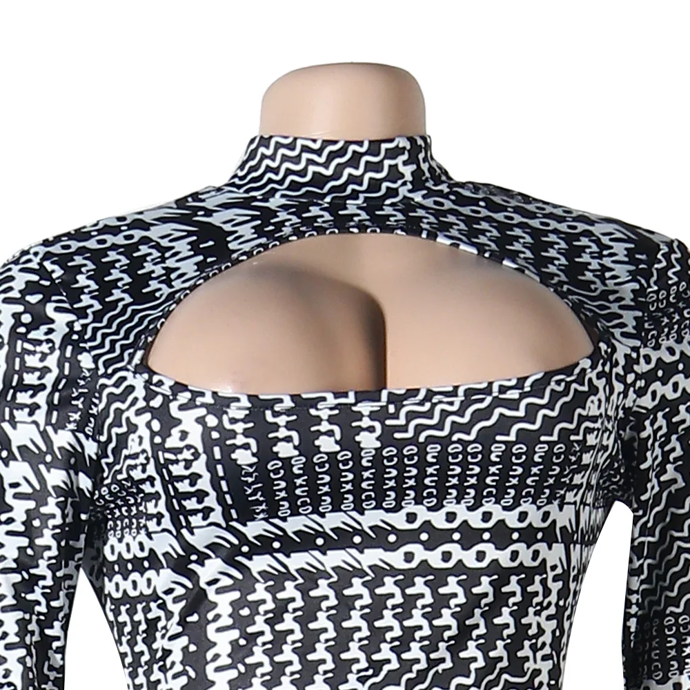 Женский Облегающий комбинезон CM.YAYA с вырезом гусиные лапки спереди обтягивающий