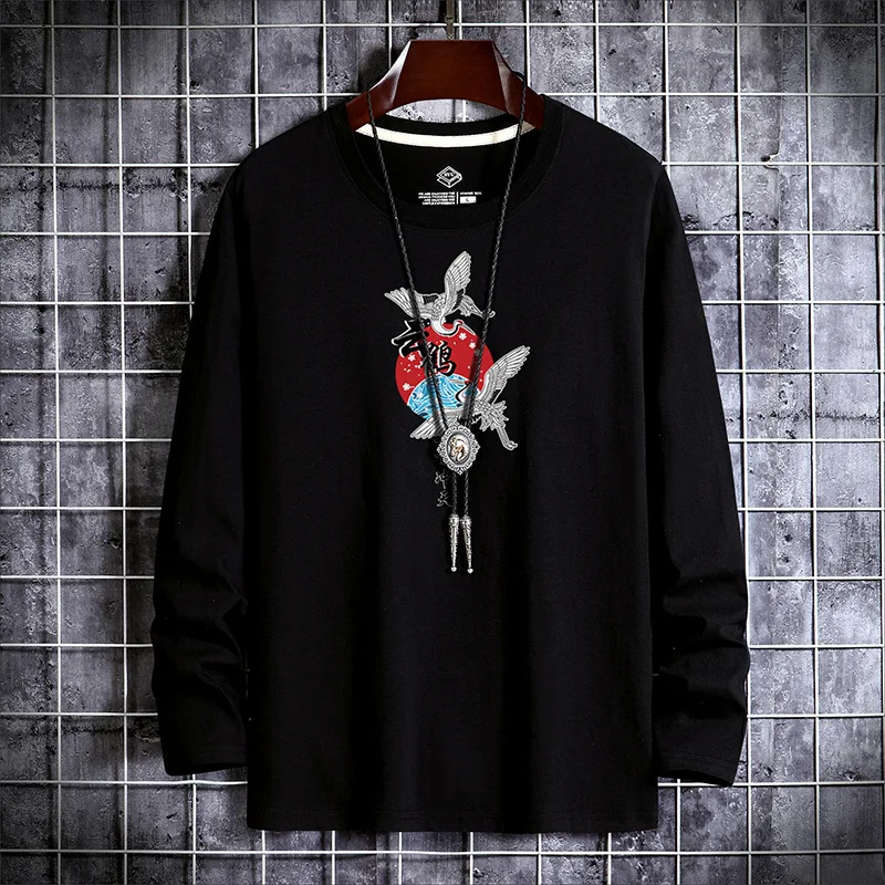 Футболка мужская с круглым вырезом удобная тенниска из 100% хлопка повседневная