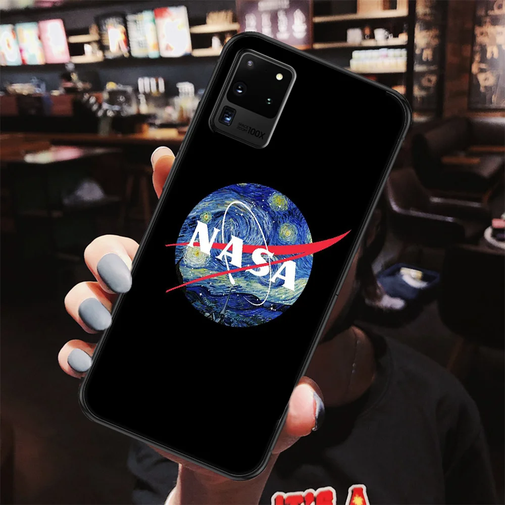 

Fashion Nasas Space Phone case For Samsung Galaxy Note 4 8 9 10 20 S8 S9 S10 S10E S20 Plus UITRA Ultra black soft shell silicone