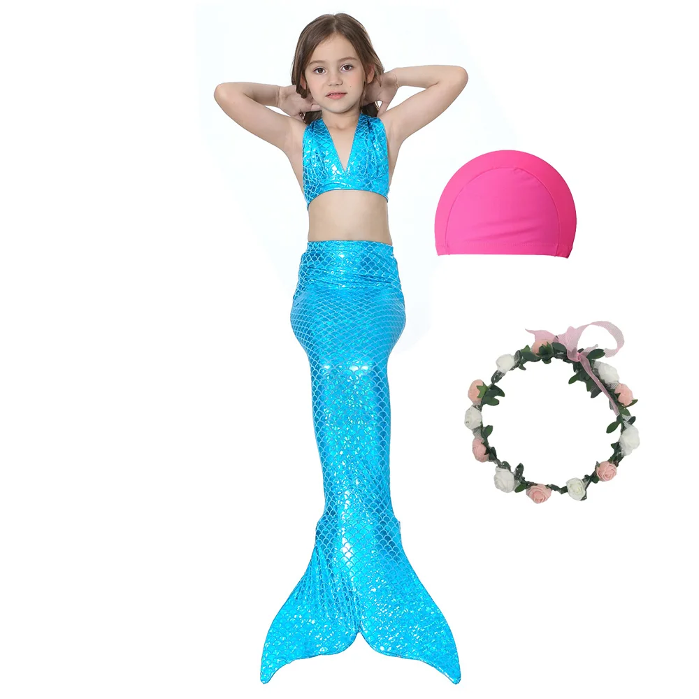 Новинка красивое детское одеяло хвост русалки для плавания бикини нарядное
