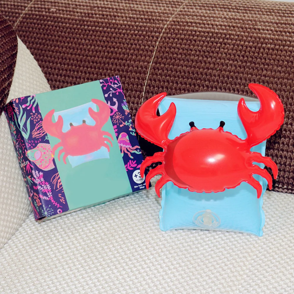 

Baby Swimming Arm Ring Child inflatable Swim Pool Safety Training Swimming Arm Band Float Ring (Crab)