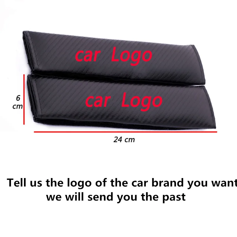 2 шт. наплечный ремень из углеродного волокна для безопасности Карателя Smart ABARTH TRD