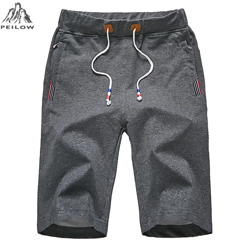 

Мужские шорты PEILOW размера плюс L ~ 6XL,7XL,8XL, летние пляжные шорты с эластичным поясом, хлопковые повседневные мужские шорты, Мужская брендовая ...