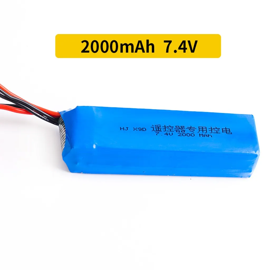 

HIINST 1pcs 7.4V 3000mAh Lipo Battery Upgrade Rechargeable Lipo Battery For Frsky Taranis X9D Plus Transmitter Remote Controller