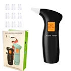 Профессиональный алкотестер, анализатор дыхания с ЖК-дисплеем, полицейская система оповещения, устройство для анализа алкоголя, 1 шт.