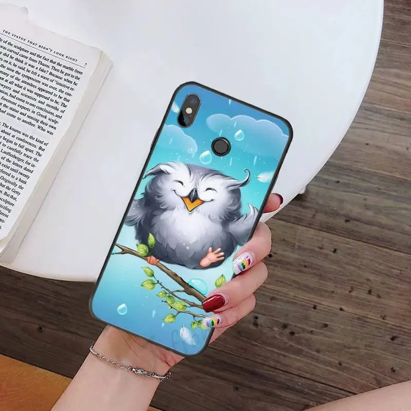 

Cute Owl Cartoon animal Phone Case For Xiaomi Redmi note 7 8 9 t k30 max3 9 s 10 pro lite