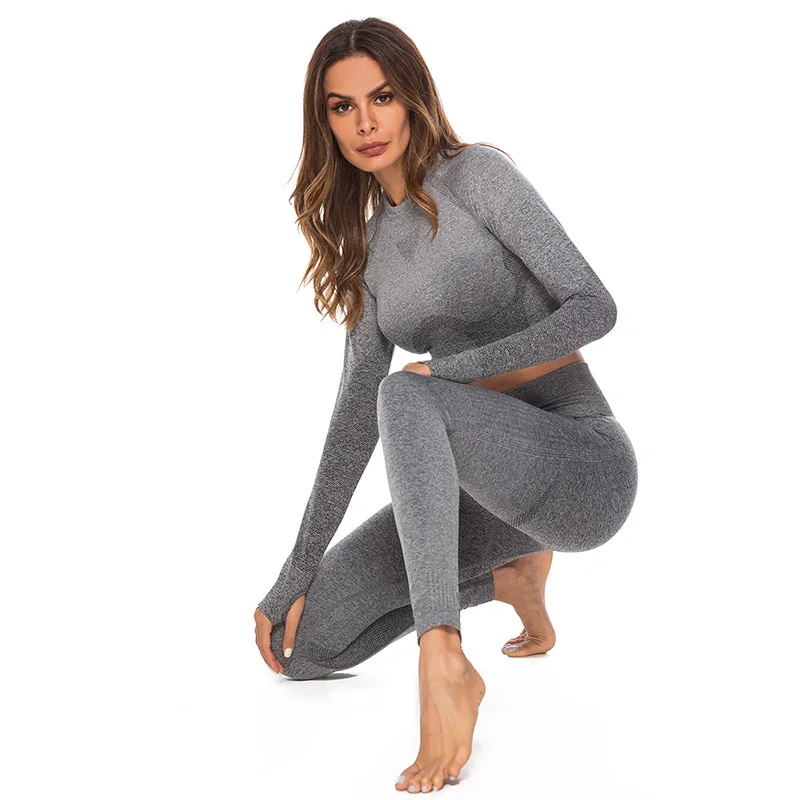 

Quick-drying running fitness yoga suit, hanging-dyed breathable hip-lifting fitness seamless yoga pants yoga suit