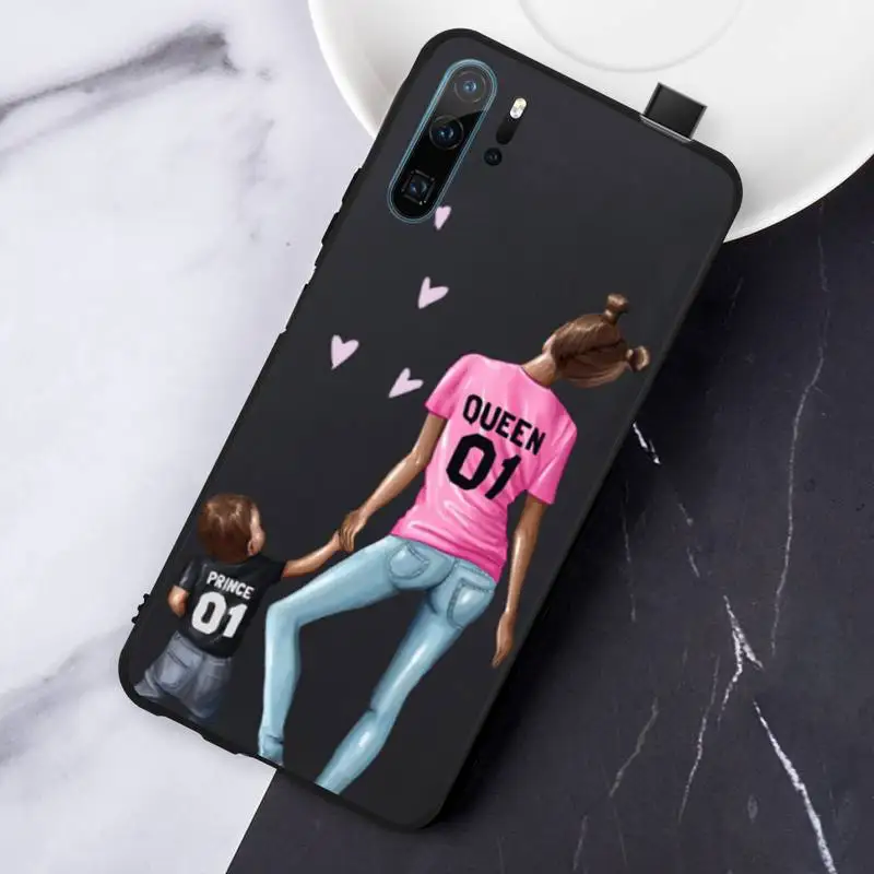 

Baby Mom Black art Phone Case For Huawei honor Mate P 10 20 30 40 Pro 10i 9 10 20 8 x Lite