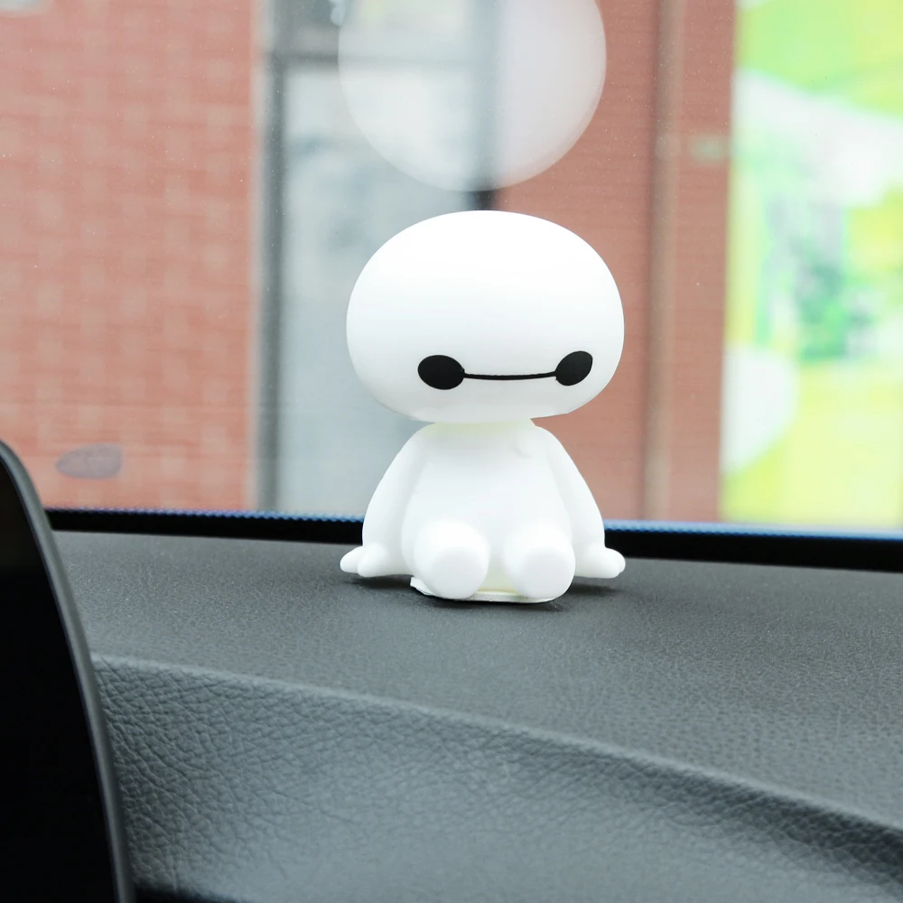 Автомобильное украшение милый робот Baymax с вращающейся головкой для Alfa Romeo Giulia