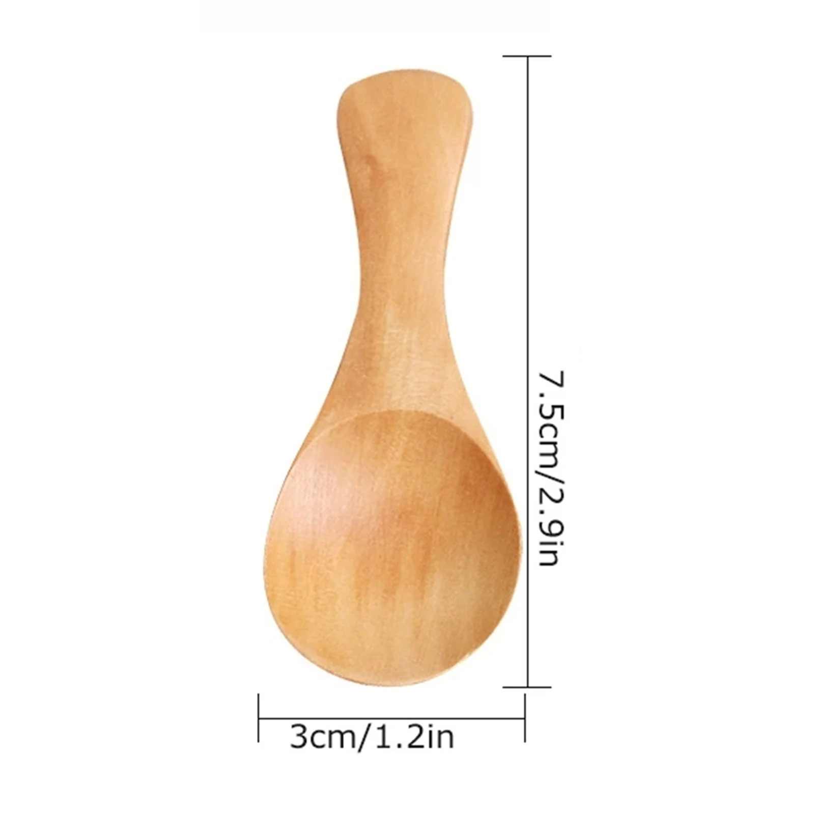 

10Pcs Mini Wooden Milk Powder Measuring Scale Spoon Scoop Coffee Beans Bar Kitchen Baking Tool