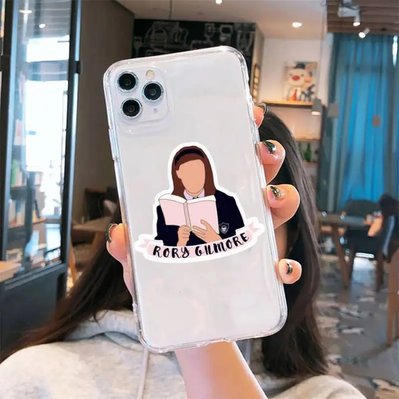 

Gilmore Girls Funny umbrella Phone Case Transparent for iPhone 6 7 8 11 12 s mini pro X XS XR MAX Plus cover funda shell