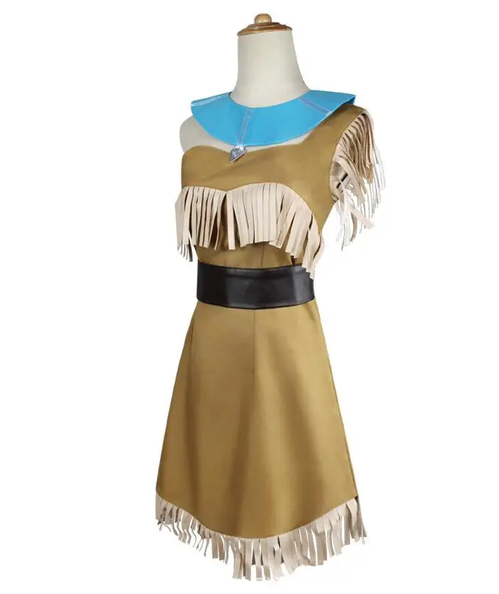 Взрослый женский костюм для косплея из аниме-фильма матоака Покахонтас платье