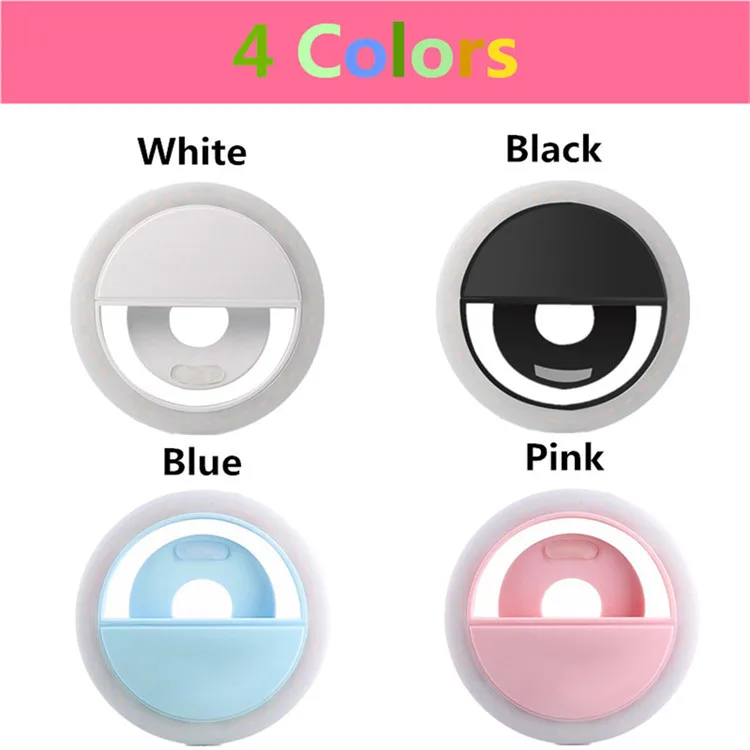 

Selfie LED Ring Fill Light Portable Mobile Phone 36 Selfie Lamp 3 levels Lighting Luminous Ring Clip For All Cell Phones