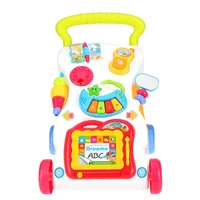 baby walker toddler trolley sit to stand walker multifunction early educational musical walker baby balance walker kid early toy