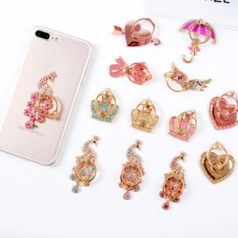 Новинка 360 горячая Распродажа металлический кольцо на палец подставка-держатель