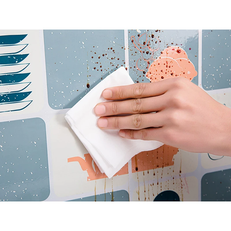 

45x75cm Waterproof And Oil Proof Self-Adhesive Wall Sticker DIY Home Kitchen Wall Stove Decor Wallpaper Materials