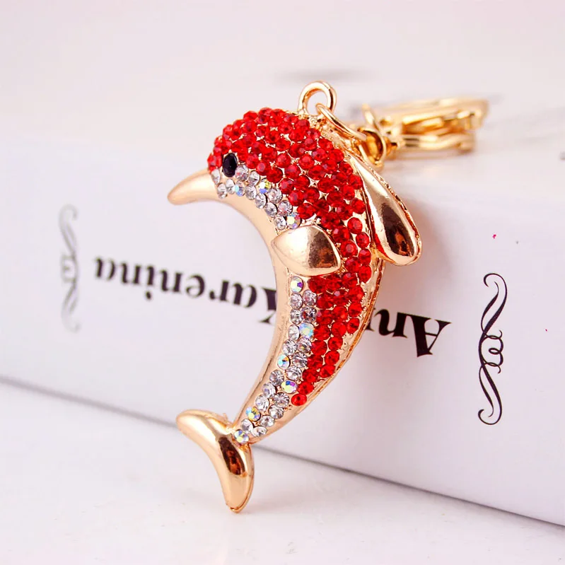 Manhui 5D DIY Алмазная картина брелок мода мультфильм милый брелок с дельфином ручной работы Алмазная мозаика сумка кулон готовые