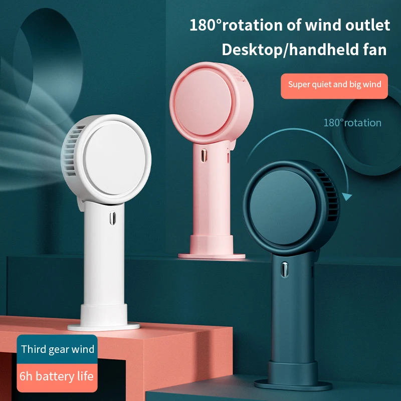 

2021 New Mini Fan Handheld Bladeless Fan Ventilator Strong Wind Baseus Portable Handheld Leafless Fan USB Fan Climatiseur Fan