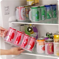 can storage rack kitchen organizer refrigerator juice drink beer canned canned food storage storage container home accessories