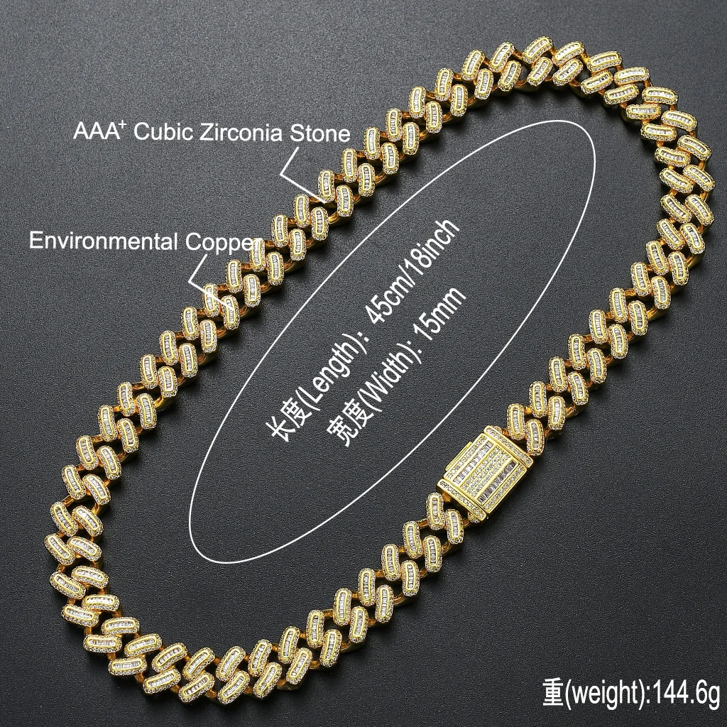 

2020 Hip-hop Cuban Necklace Men And Women Gold And Silver Jewelry Street Style Accessories