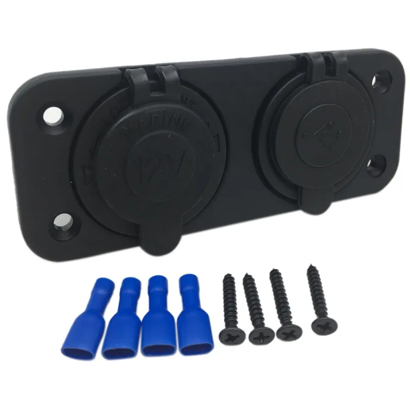 12V гнездо для автомобильного прикуривателя адаптер разветвитель на мотоцикл