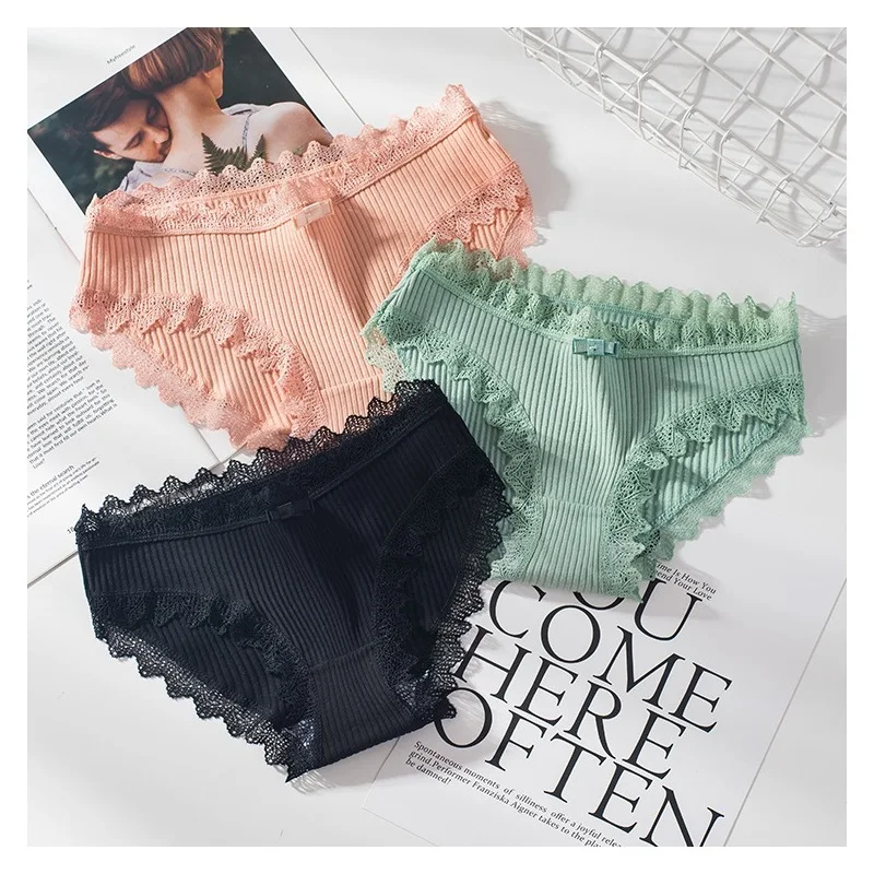 

Сексуальное нижнее белье для девочек, трусики для больших девочек, модные кружевные трусики, высококачественные хлопковые Симпатичные тру...