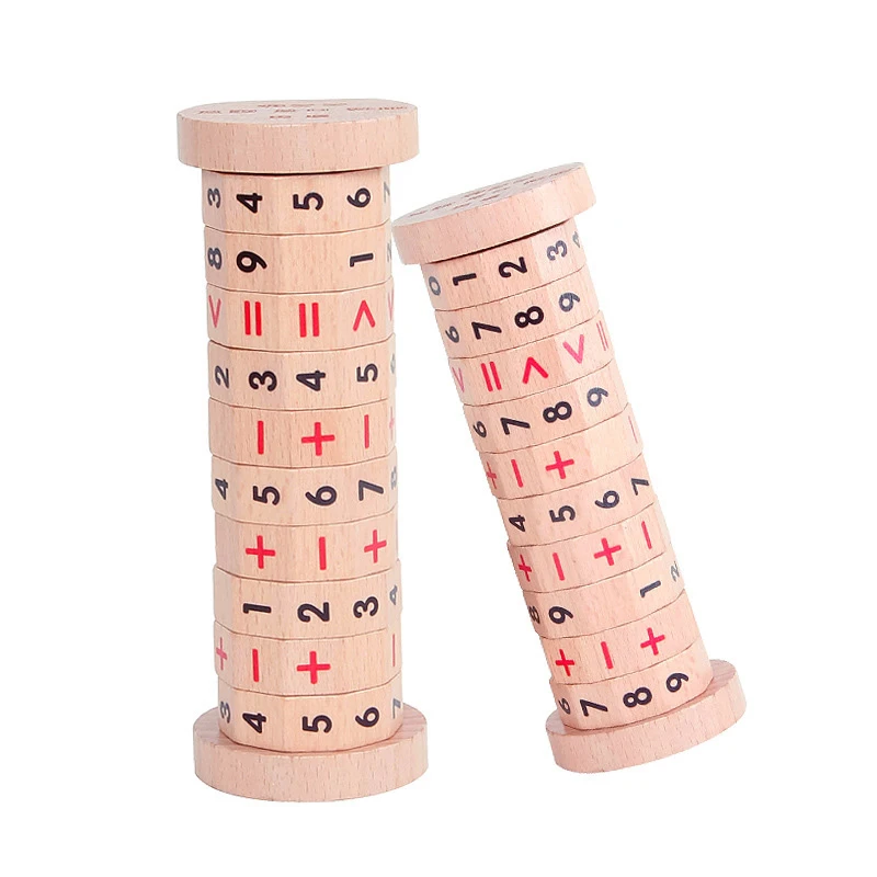 

Mixed Speed Calculator Arithmetic Math Toy Advantage Wisdom Wooden Toy Addition Subtraction Multiplication and Division