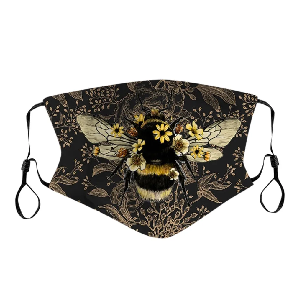 

Printing Face Mask Washable Earloop Mask Mouth Covering Cloth Face Scarf Mouth Masks for Dust Protection mascarilla reutilizable