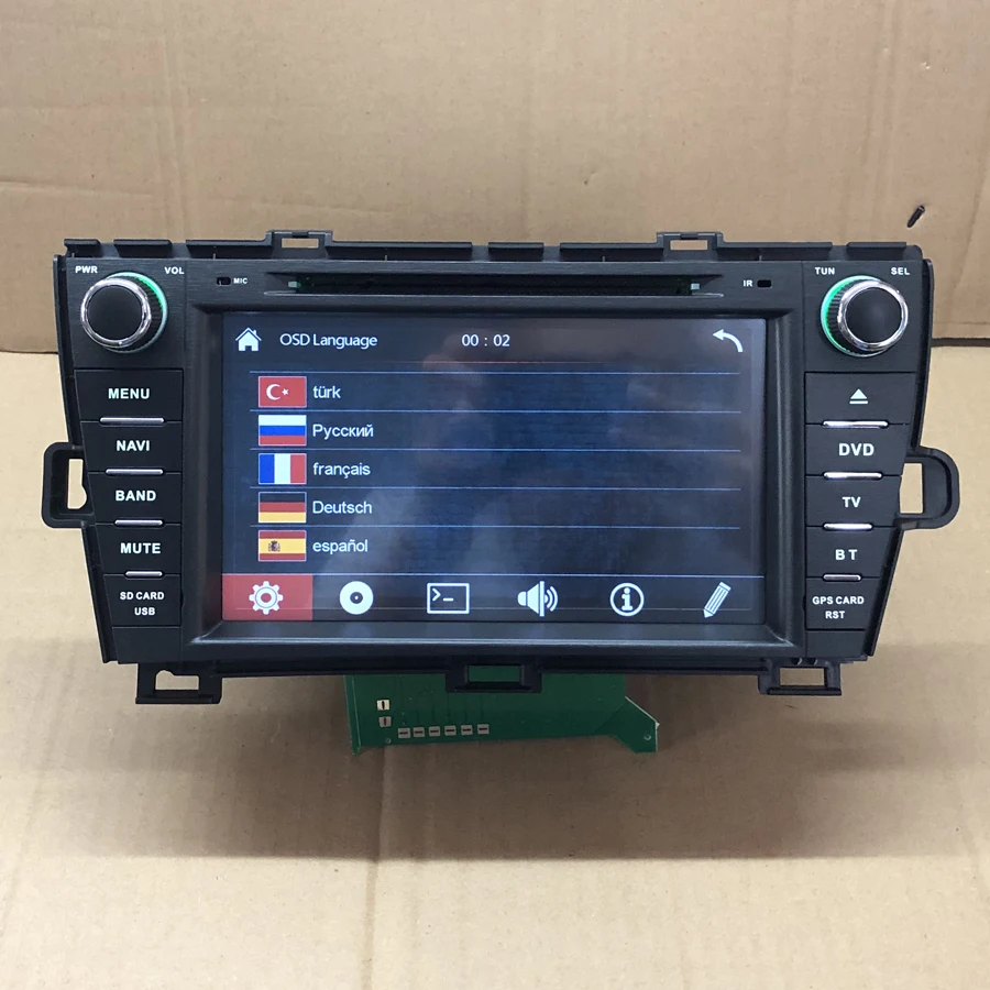 BYNCG 8inch 2Din Car DVD Player FOR TOYOTA prius 2009 2012 GPS Navigation in Dash PC Stereo TV gps Radio BT SD USB|Автомагнитолы| |