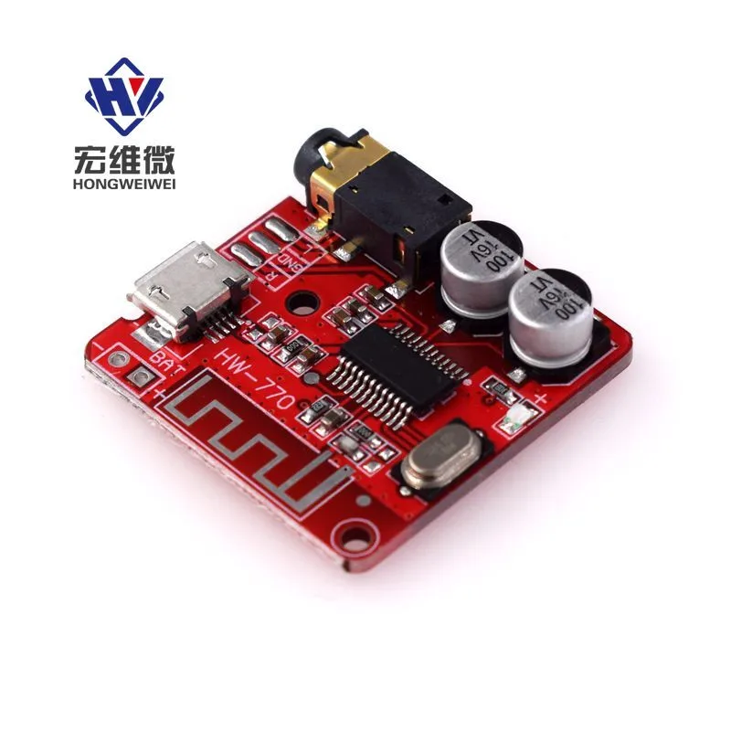 

5pcs/lot Bluetooth-compatible 5.0 Audio Receiver Board MP3 Lossless Decoder Board Wireless Stereo Music Module 3.7-5V XY-BT-Mini