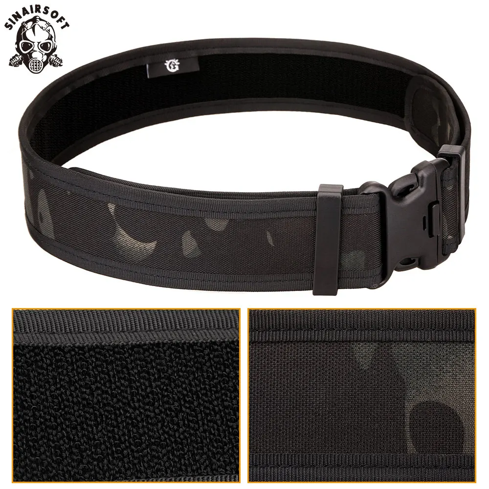 Tactical Molle Belt Nylon Military Waist with Double Buckle Adjustable Heavy Duty Training Hunting Accessories |