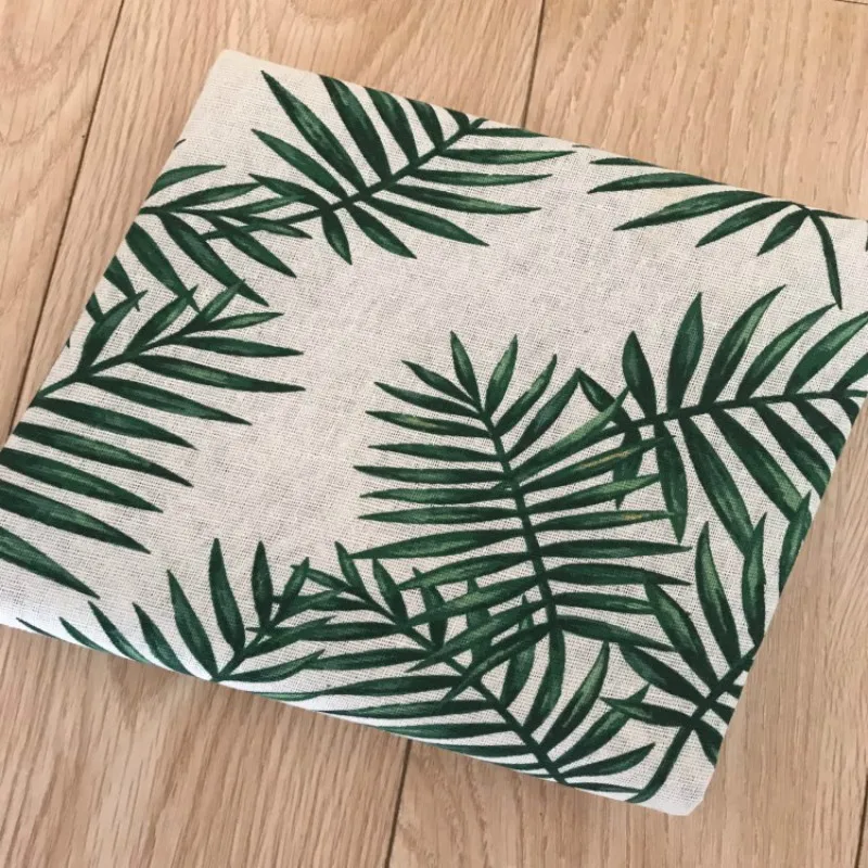 Тканевые подушки с принтом зеленых листьев тканевые ручной работы специальная