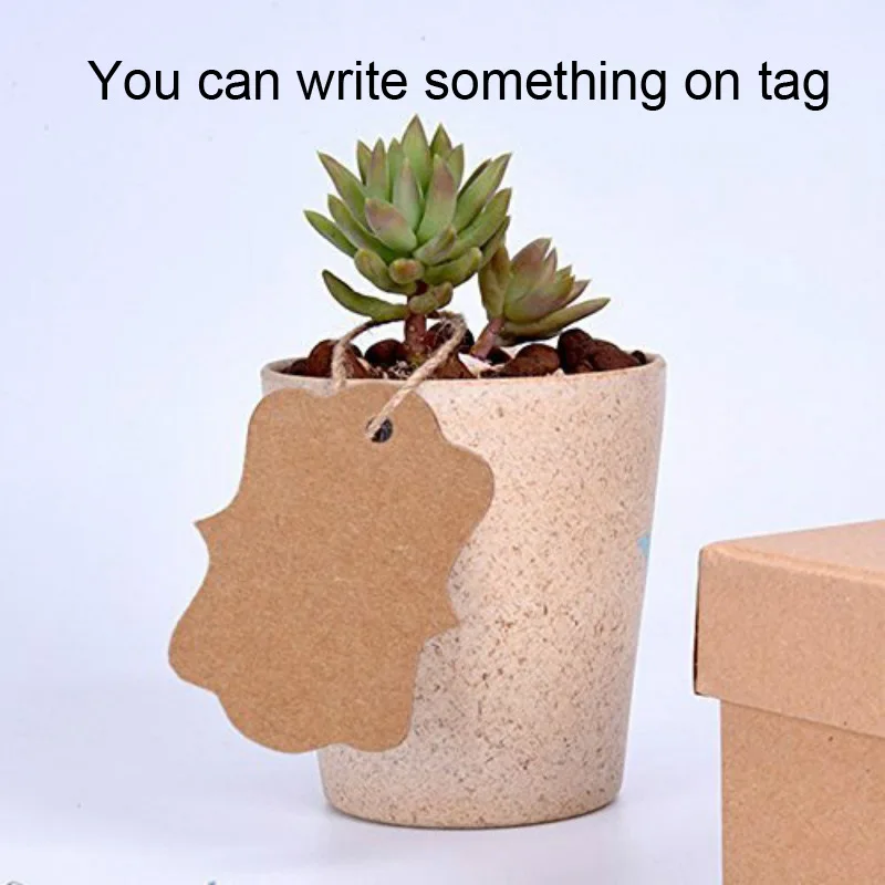 100 шт. бирки из крафт-бумаги | Дом и сад