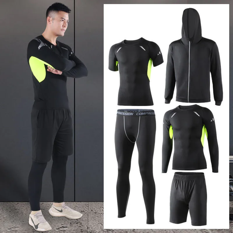 

Men's Tracksuit Sport Suit Gym Fitness Compression Clothing Running Jogging Sport Wear Exercise Workout Tights sportswear suit