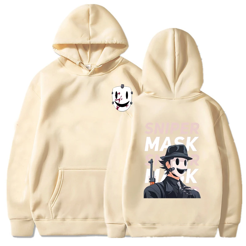Anime Tenkuu Shinpan Sniper Kamen Hoodies Men Funny Manga High-rise Invasion Graphic Fashion Winter Casual Loose Sweatshirts Top