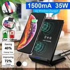 Беспроводное зарядное устройство Qi 35 Вт, подставка для iPhone X XS MAX XR 11 Pro 8 Samsungs S20 S10 S9, док-станция для быстрой зарядки, зарядное устройство для телефона