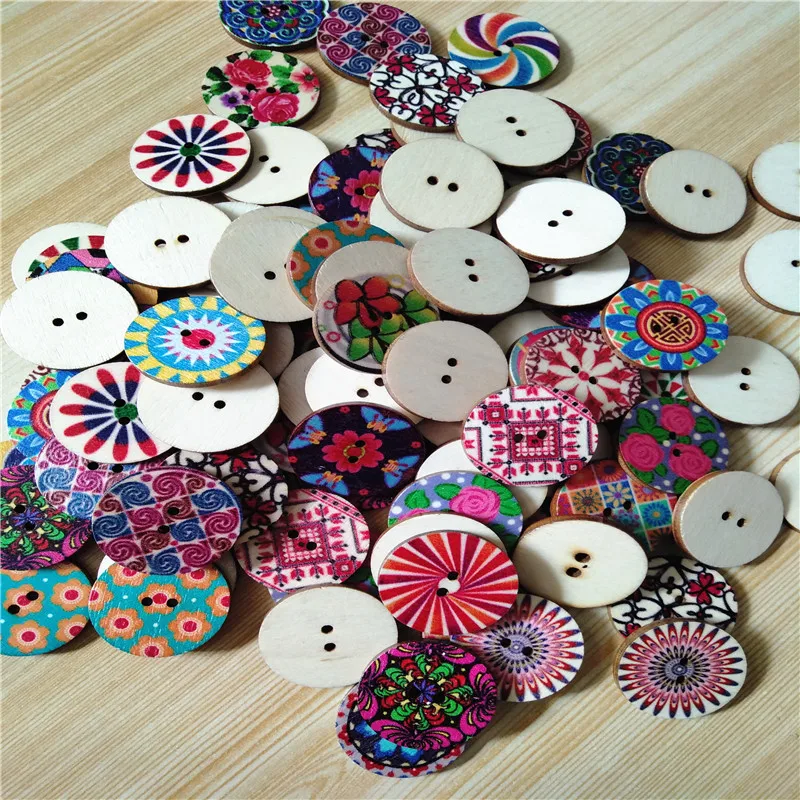 100 DIY ювелирные пряжки винтажные печатные декоративные пряжки|Пуговицы| |