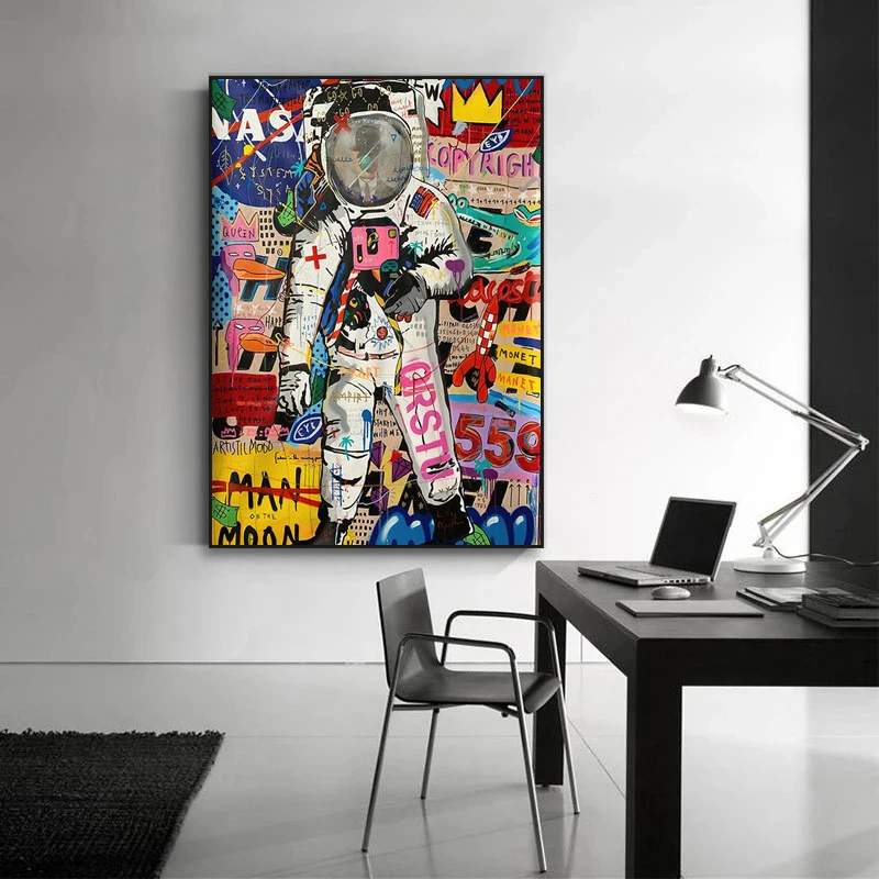 Художественный постер с граффити в виде знаменитой звезды декоративные фотообои