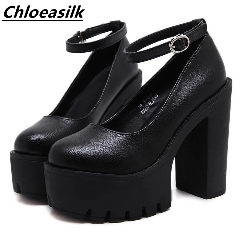 

Spring And Autumn Platform Casual High-Heeled Shoes Fashion Thick Heel Banquet Stage Model Hollow Sexy High-Heeled Shoes