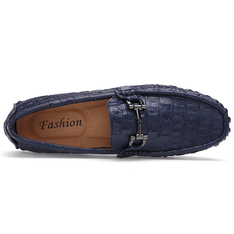 

2020 Summer Split Leather Men Casual Shoes Luxury Brand Men Loafers Moccasins Breathable Slip on Driving Shoes Tide Loafers