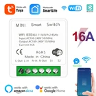 Модуль Wi-Fi Tuya Mini 16 А, с 2-сторонним управлением через приложение Smart Life, работает с Alexa и google Home, 10 шт.