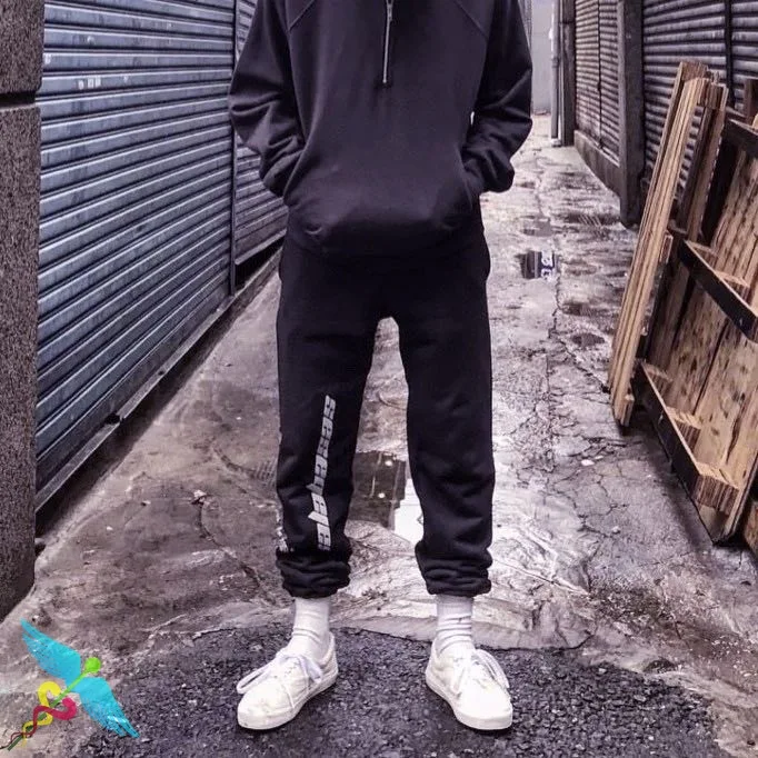 

Kanye West Sweatpants Men Women High Quality Calabasas Embroidery Letters Pants Kanye West Jogging Pants Casual Trousers