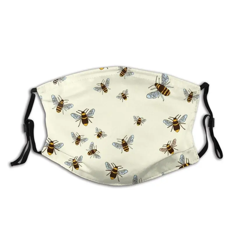 Пчелы узор маска с фильтры пылезащитный большой палец полным покрытием