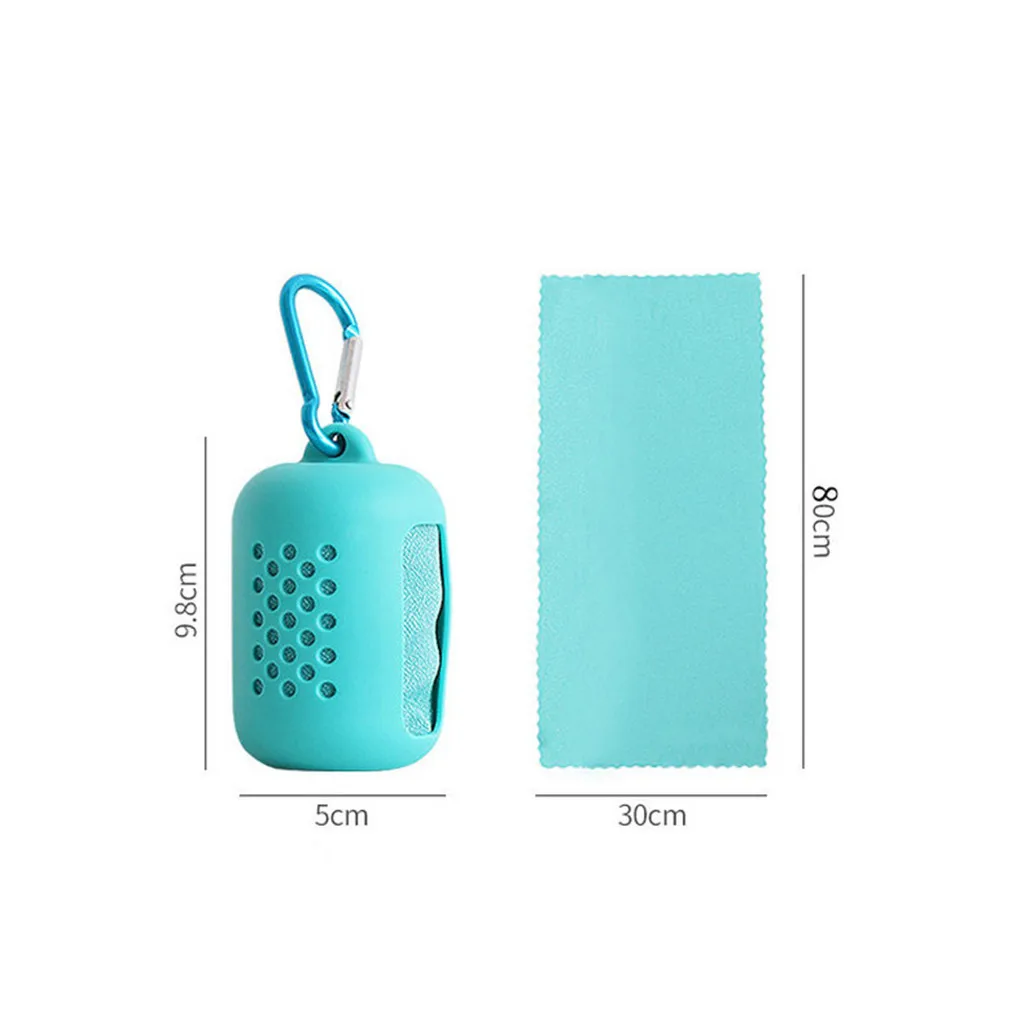 Быстросохнущее полотенце из силикагеля 1 шт. пакет микрофибры для льда