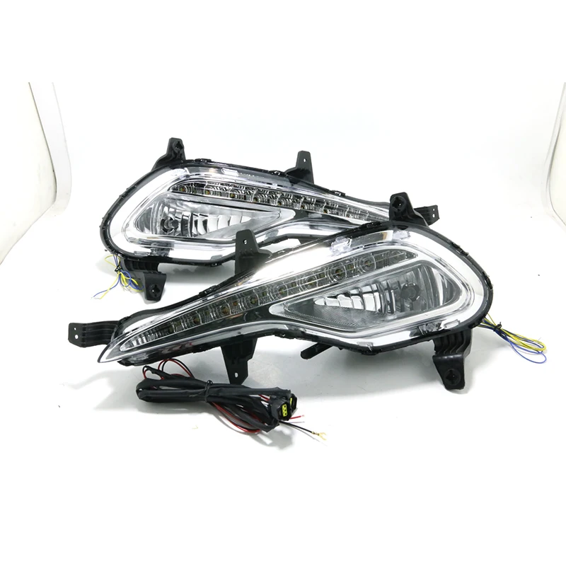 

1Pair For Hyundai MISTRA 2014-2016 LED Daytime Running Light Turning Signal Lamp DRL Day Light Front Bumper Fog Light